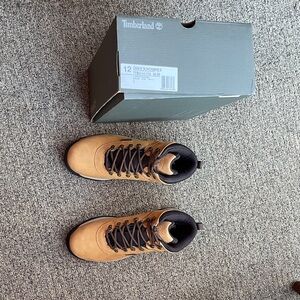 Timberland Men's White Ledge Wheat Leather Boots 12 M